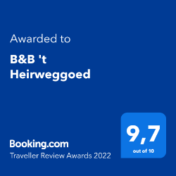 This new B&B, opened since February 2017, is very appreciated from the beginning by the guests who stayed there. We are therefore proud of the award granted by booking.com.